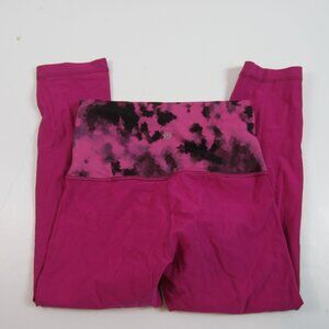 Lululemon Pink Wunder Under Leggings Crop 6